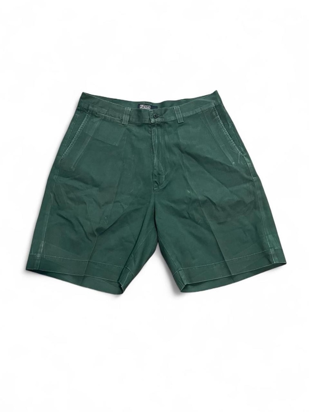 Vintage 90s Polo Ralph Lauren Green Shorts Mens 34 Chino Pleated